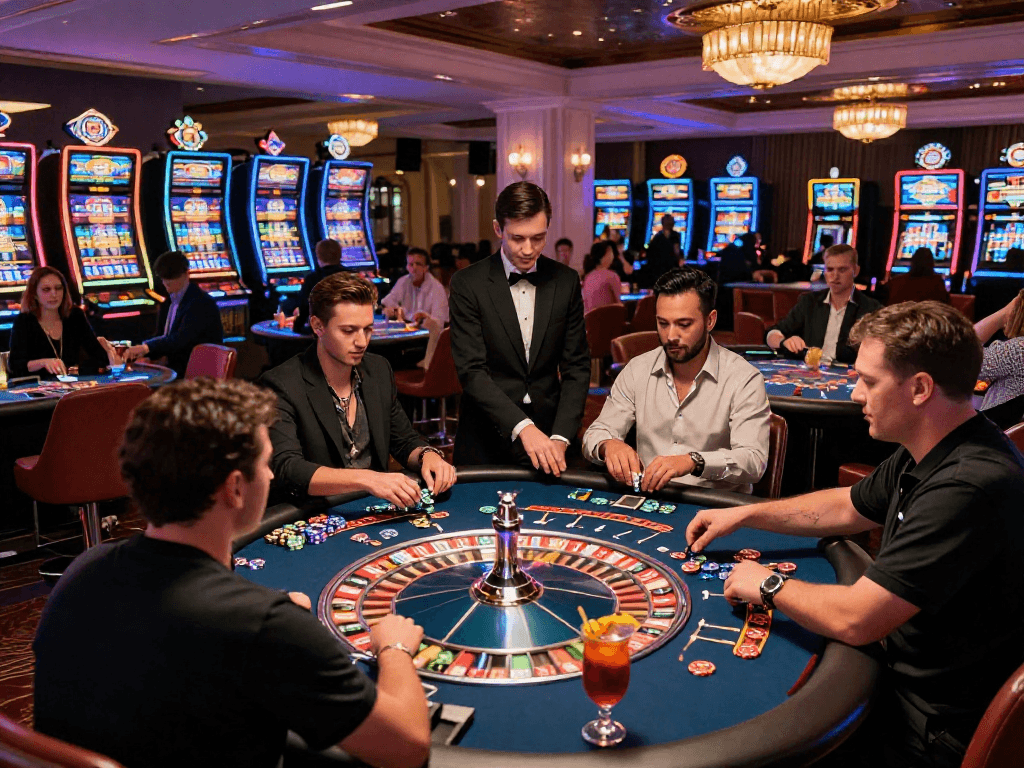 Exciting gambling experience at a casino featuring vin888 gaming action.