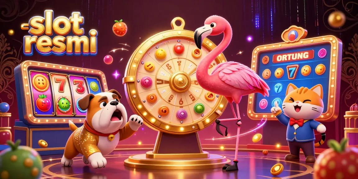 Exciting scene featuring slot resmi game show host with prizes and vibrant slot elements.