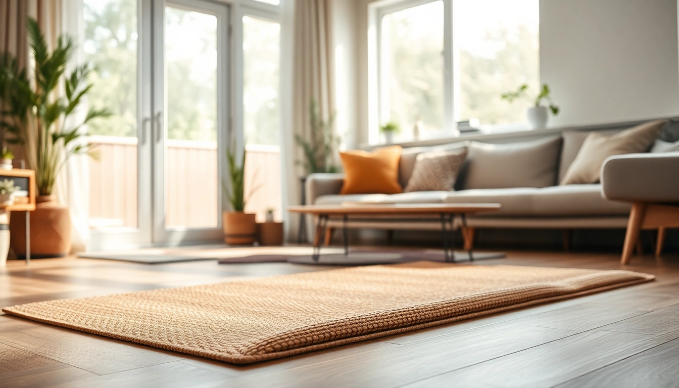 Nagermatte in einem modernen Wohnraum, der Gemütlichkeit und Naturverbundenheit ausstrahlt.