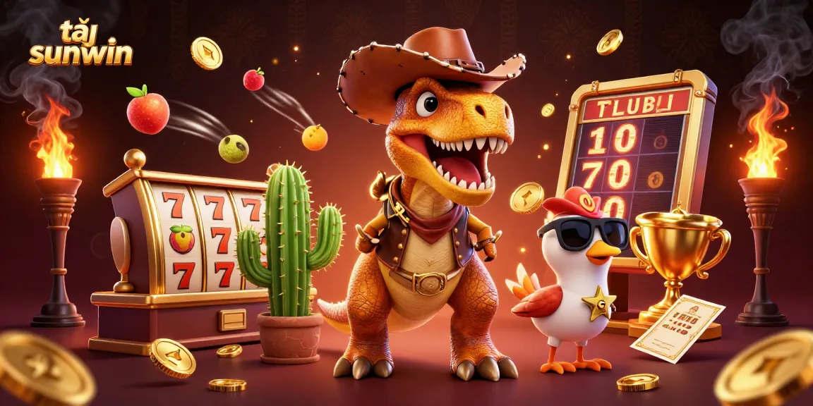 Engage in thrilling gameplay at tại sunwin with exciting slot jackpot features and animated characters.