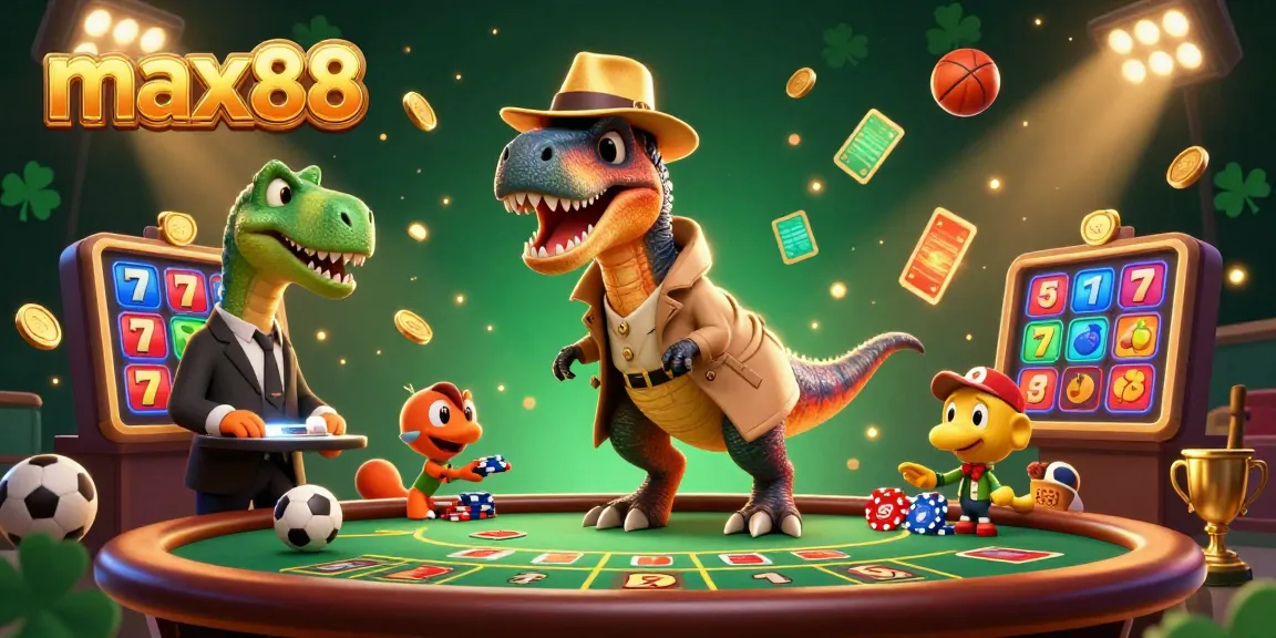 Experience thrilling gameplay with max88 as the velociraptor card counter tries to blend in at a blackjack table.