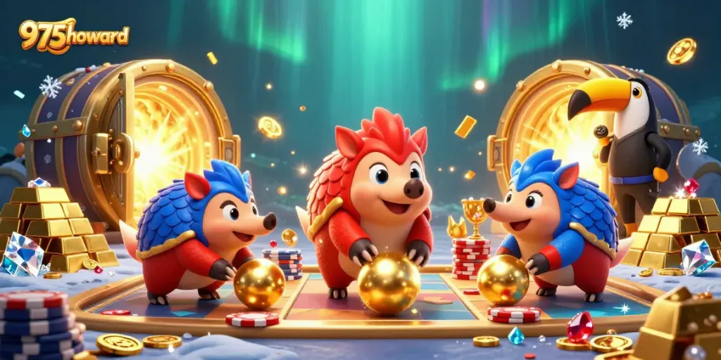 Engage in high-stakes action at 975howard with rival pangolins and golden prizes!