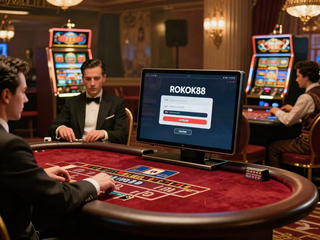 Experience ROKOK88 login in a lavish casino themed around classic mafia culture.