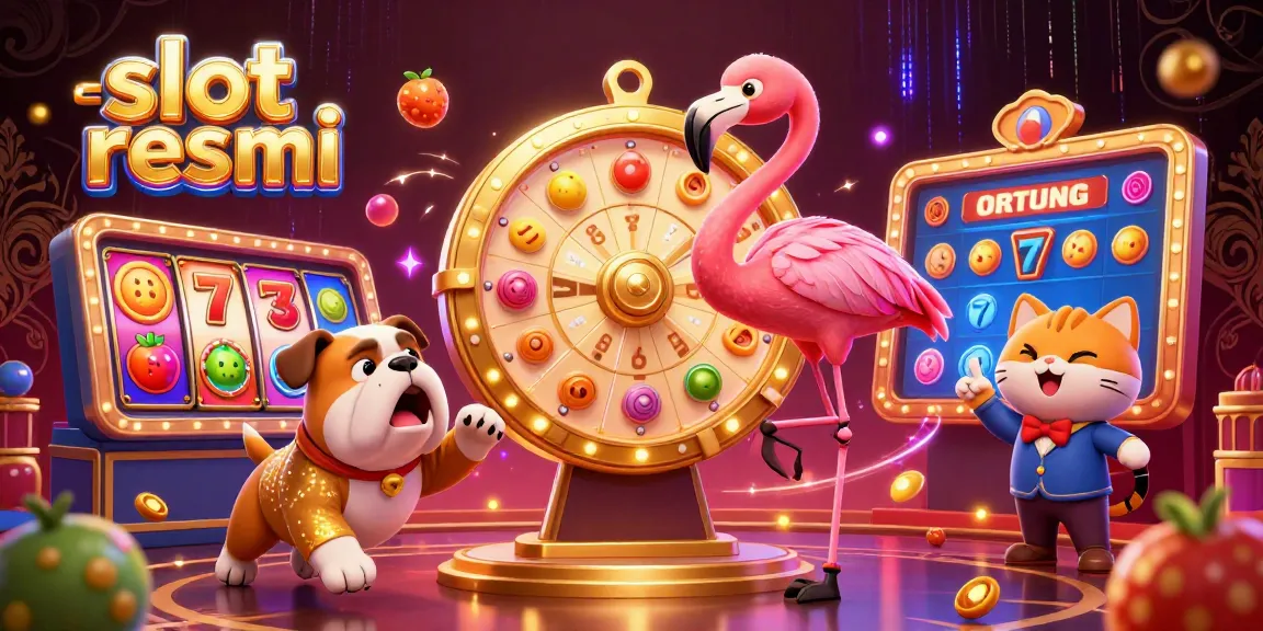 Exciting scene featuring slot resmi game show host with prizes and vibrant slot elements.