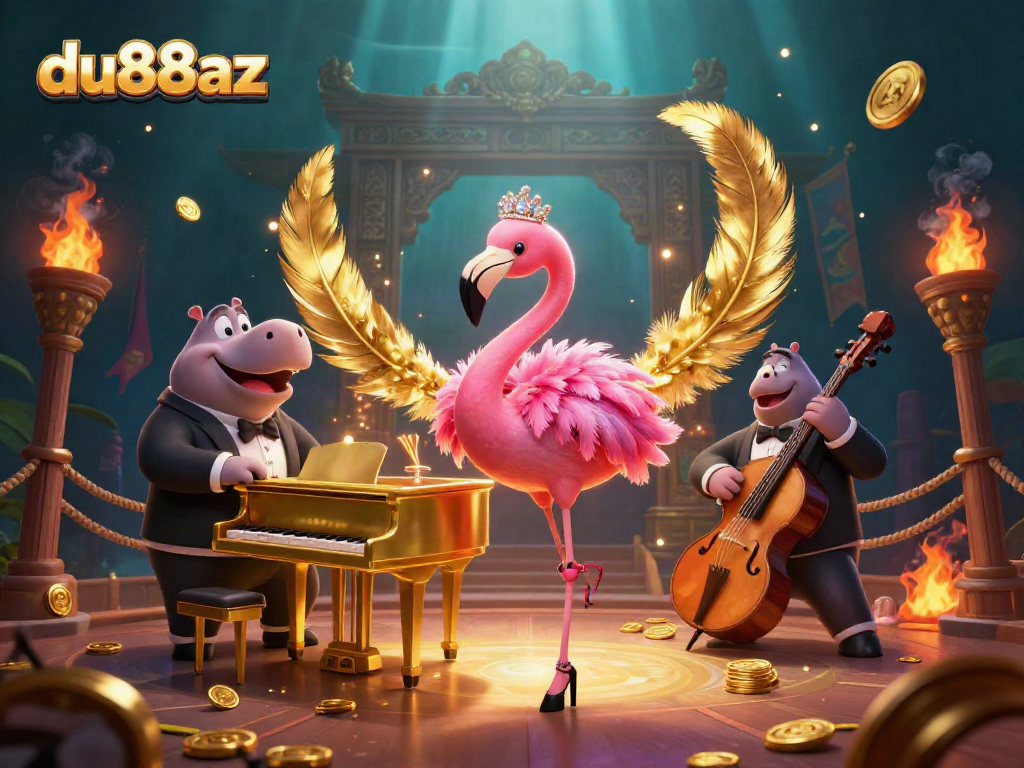Experience du88az vivid casino thrills with a lively flamingo singer and hippo bassist.