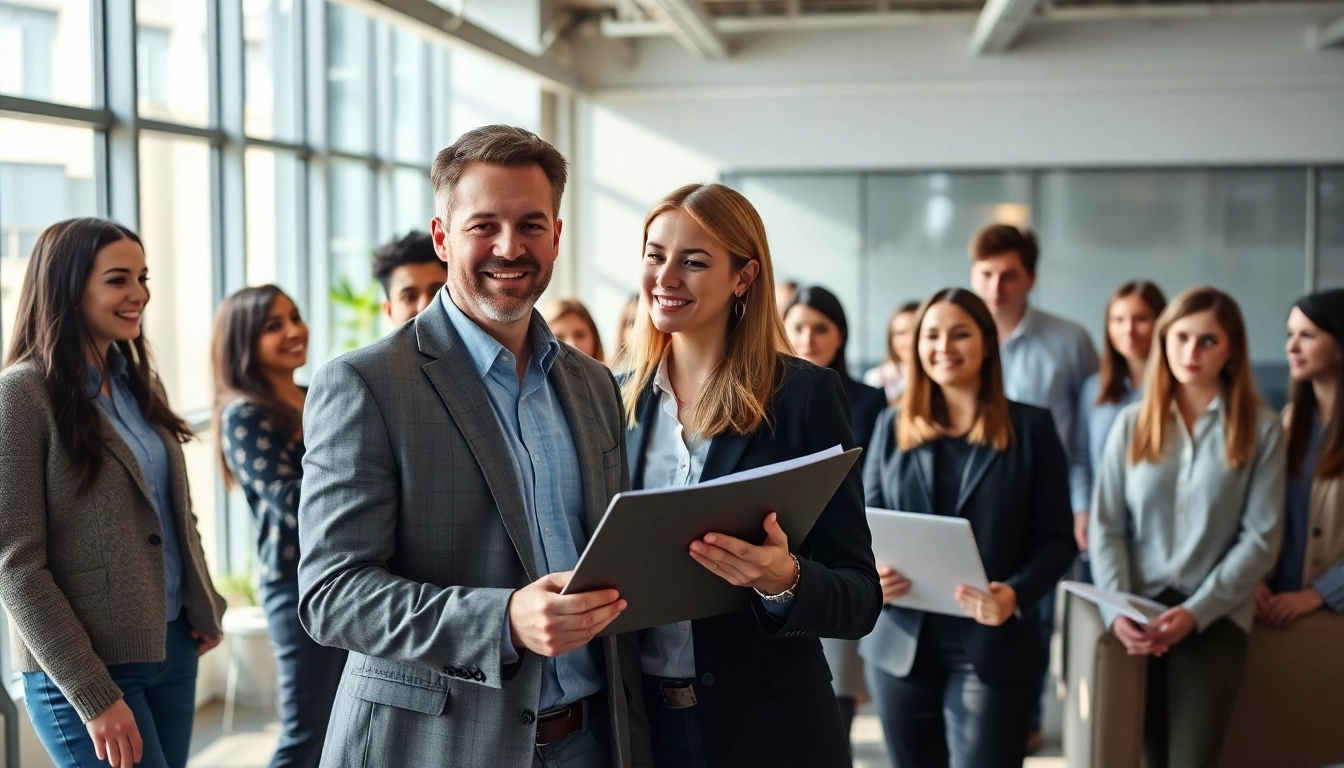 Headhunter Ingenieure connecting with top talent in an engaging office environment.