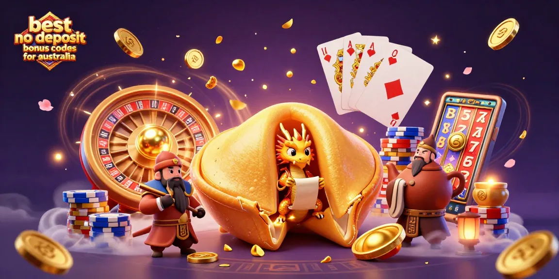 Engage with the best no deposit bonus codes for Australia through a vibrant 3D casino scene.